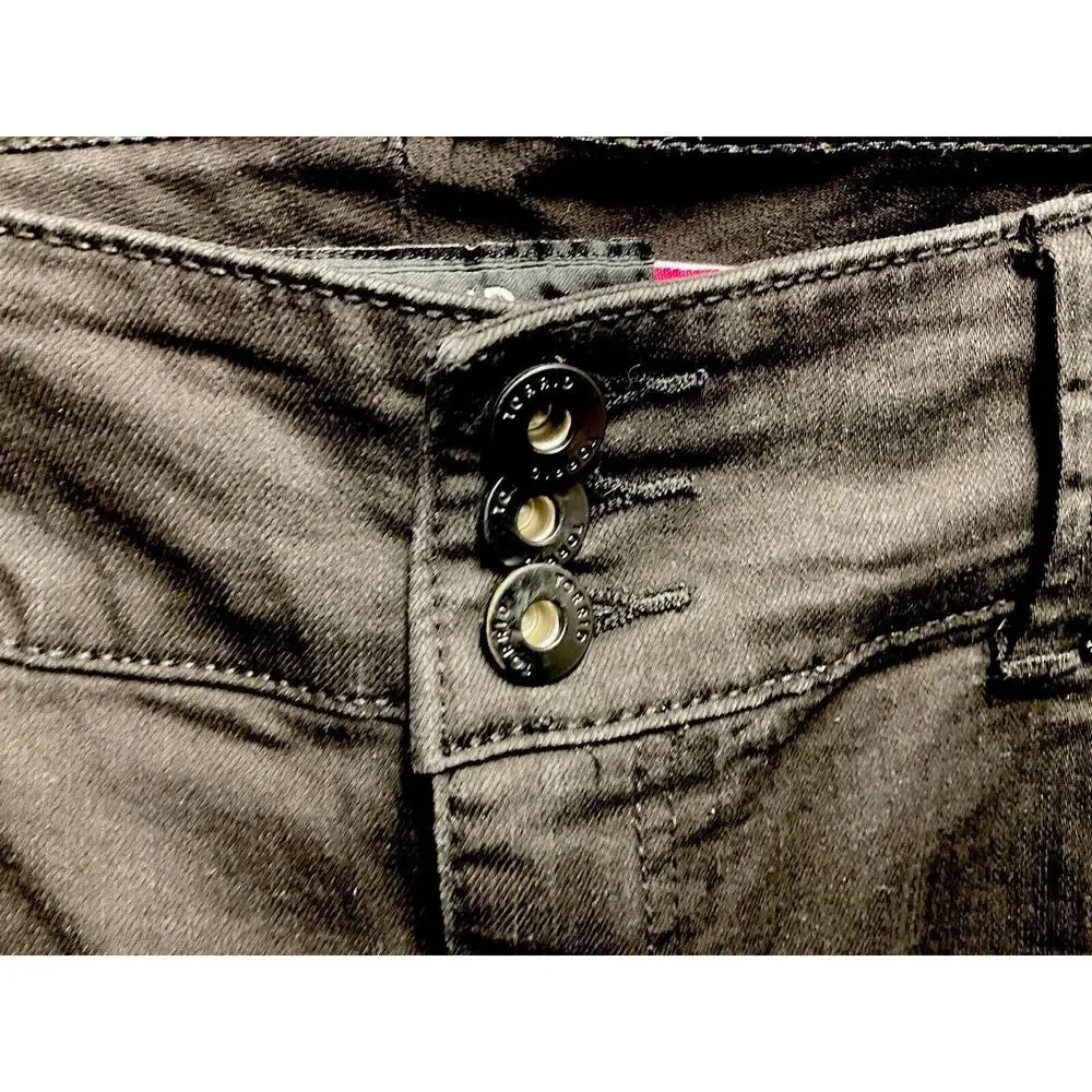 Torrid‎ Denim Woman's Black Mid Rise Jeans Size 18R